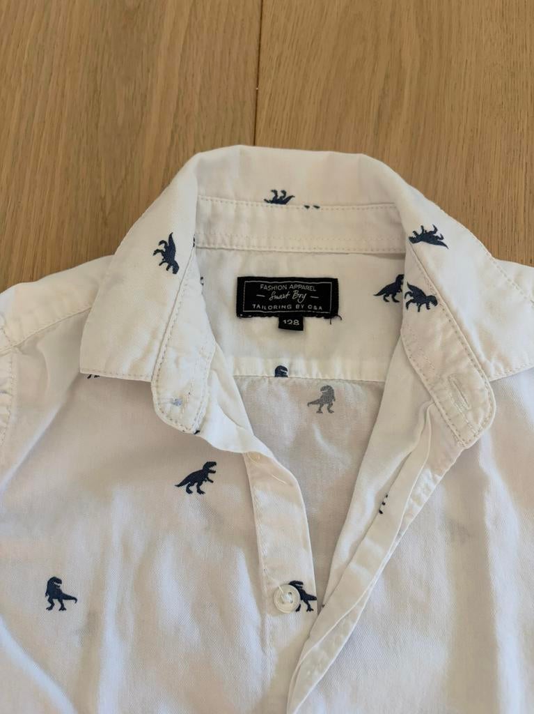 Hemd C&A maat 128, Ophalen of Verzenden, Zo goed als nieuw, Jongen, Overhemd of Blouse