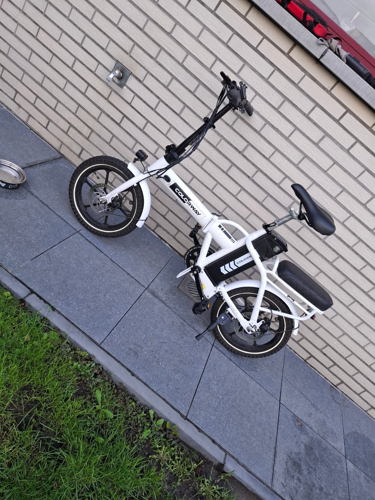 Elektrische colorway bk5s plooifiets wit, Fietsen en Brommers, Gebruikt, Heren, 16 tot 18 inch, Totaal opvouwbaar