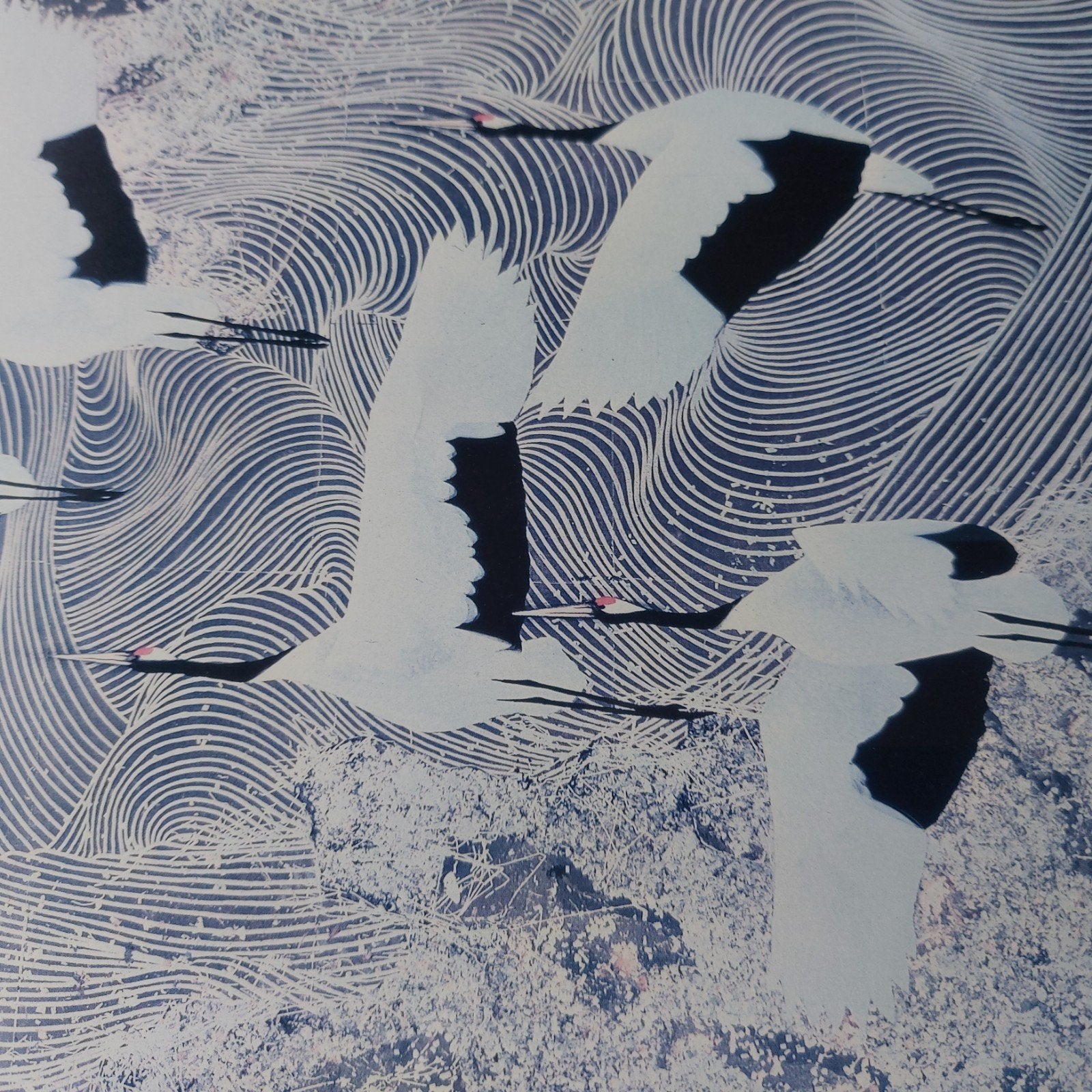 print/flight/1970/kraanvogels/japan/matazo kayama, Ophalen of Verzenden, Print