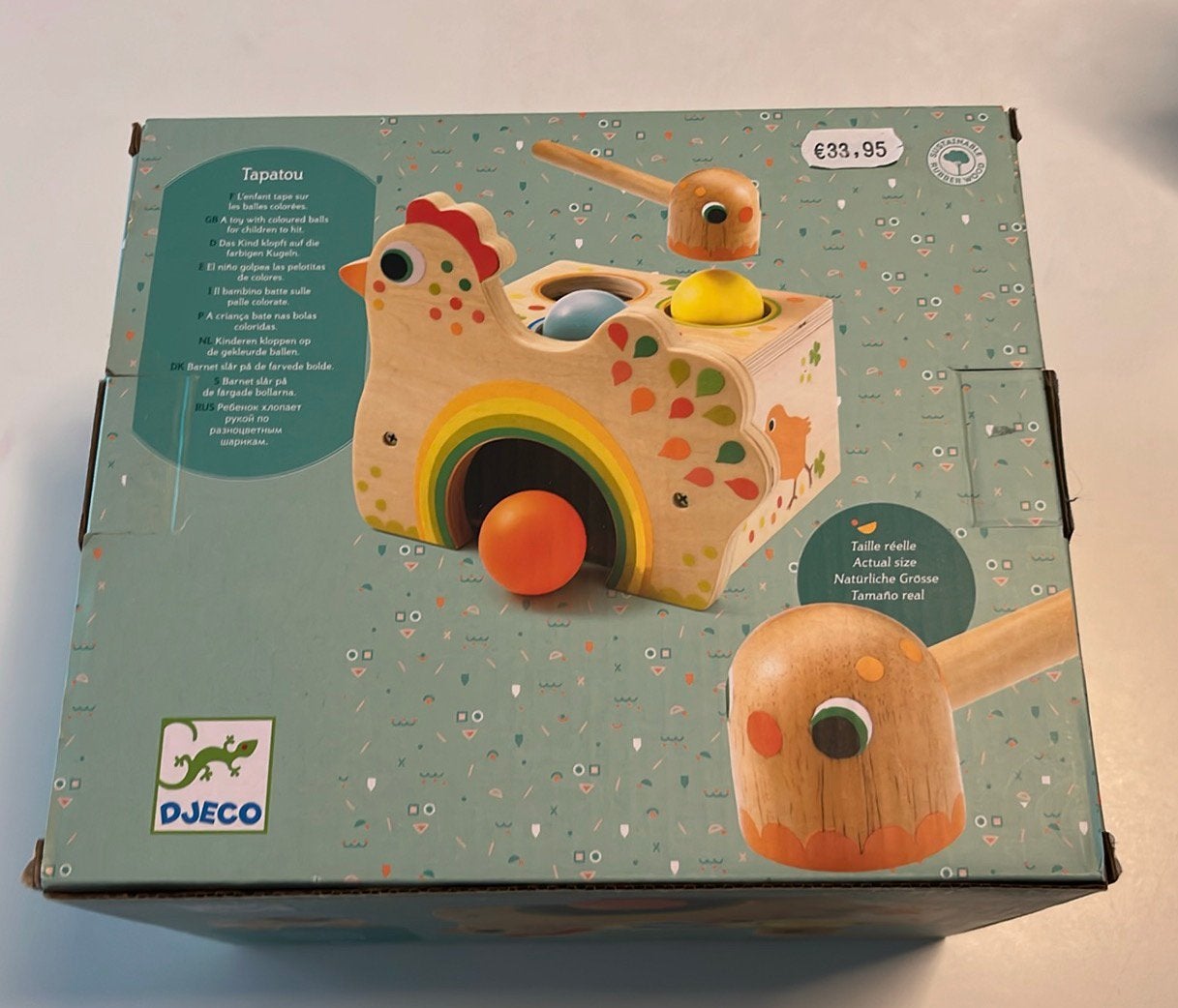 Houten kip met eieren Djeco, Enlèvement ou Envoi, Comme neuf