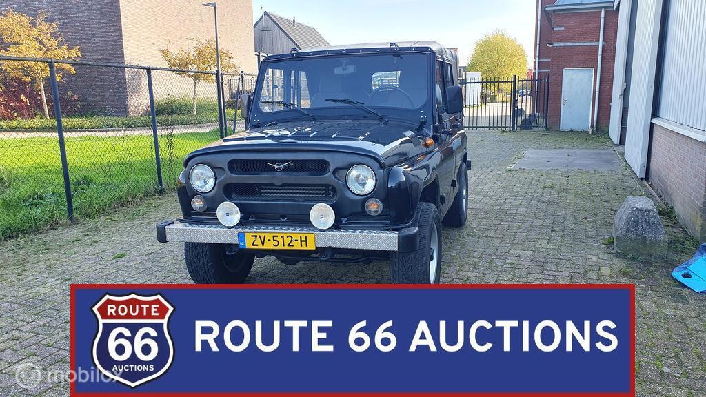 UAZ Tigr | 2005 | Route 66 Auctions, Auto's, Gebruikt, Zwart, Bedrijf, Handgeschakeld