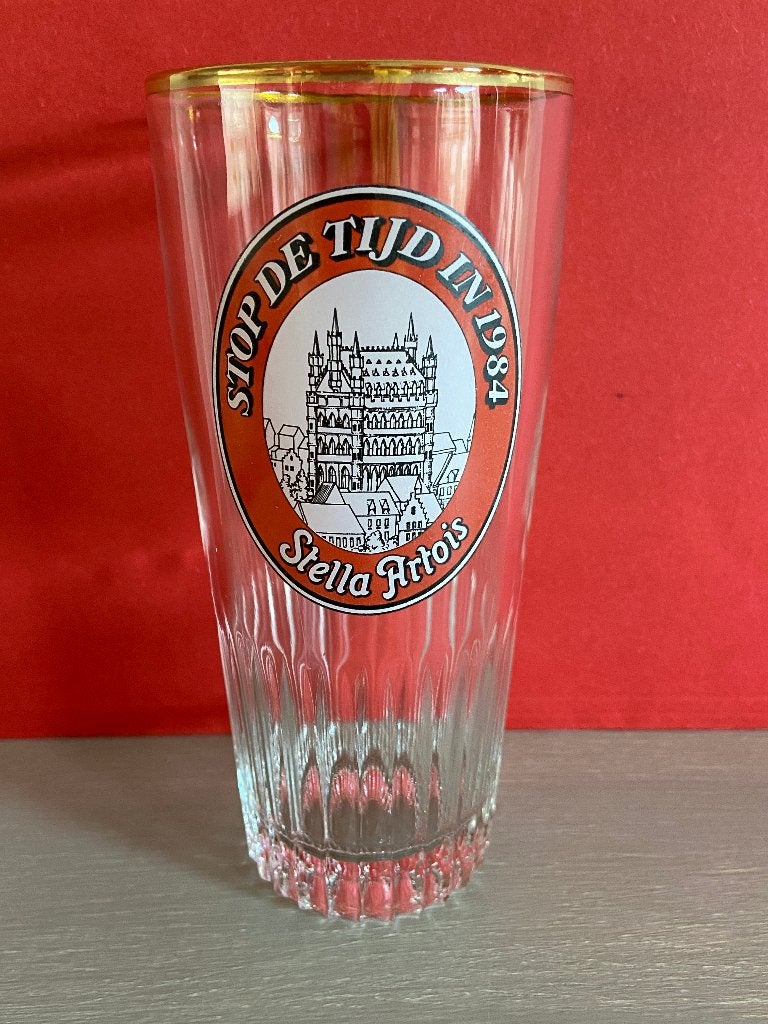 Verre Stella Artois "1984", Collections, Enlèvement, Comme neuf, Verre ou Verres, Stella Artois