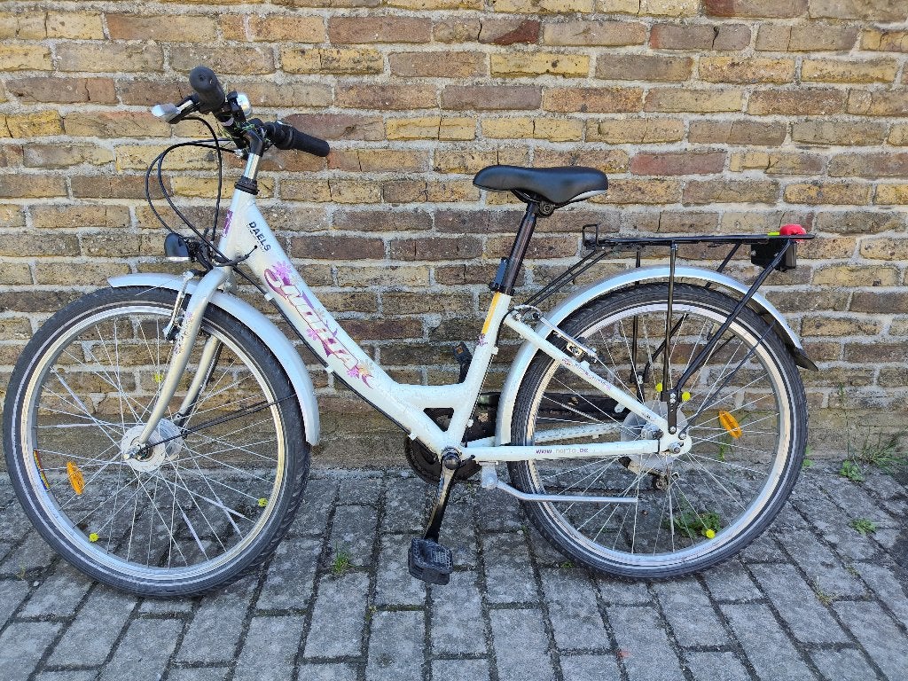 Kinderfiets meisjes, Fietsen en Brommers, Ophalen, Gebruikt, Velgrem, Versnellingen