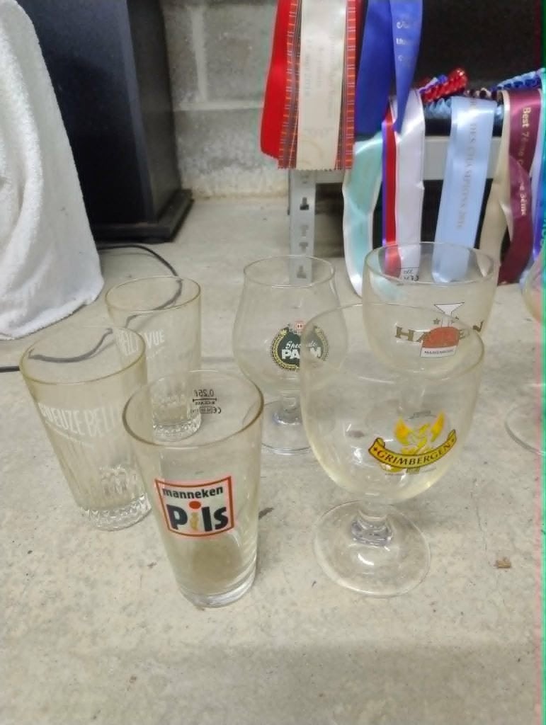 oude bierglazen, Enlèvement, Utilisé, Verre à bière