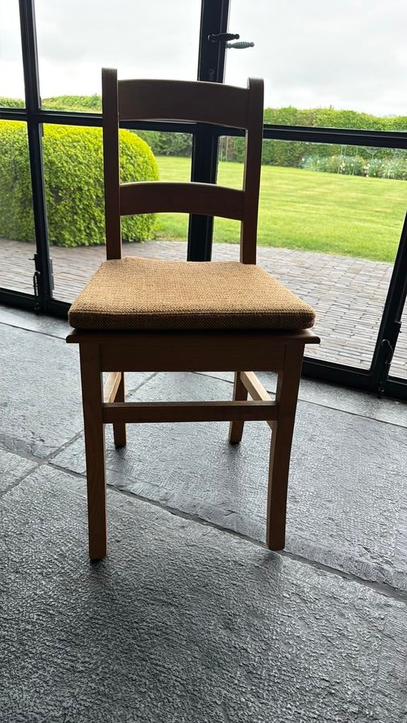 Mooie stoelen in hout 6 stuks, Huis en Inrichting, Ophalen, Zo goed als nieuw, Bruin, Hout