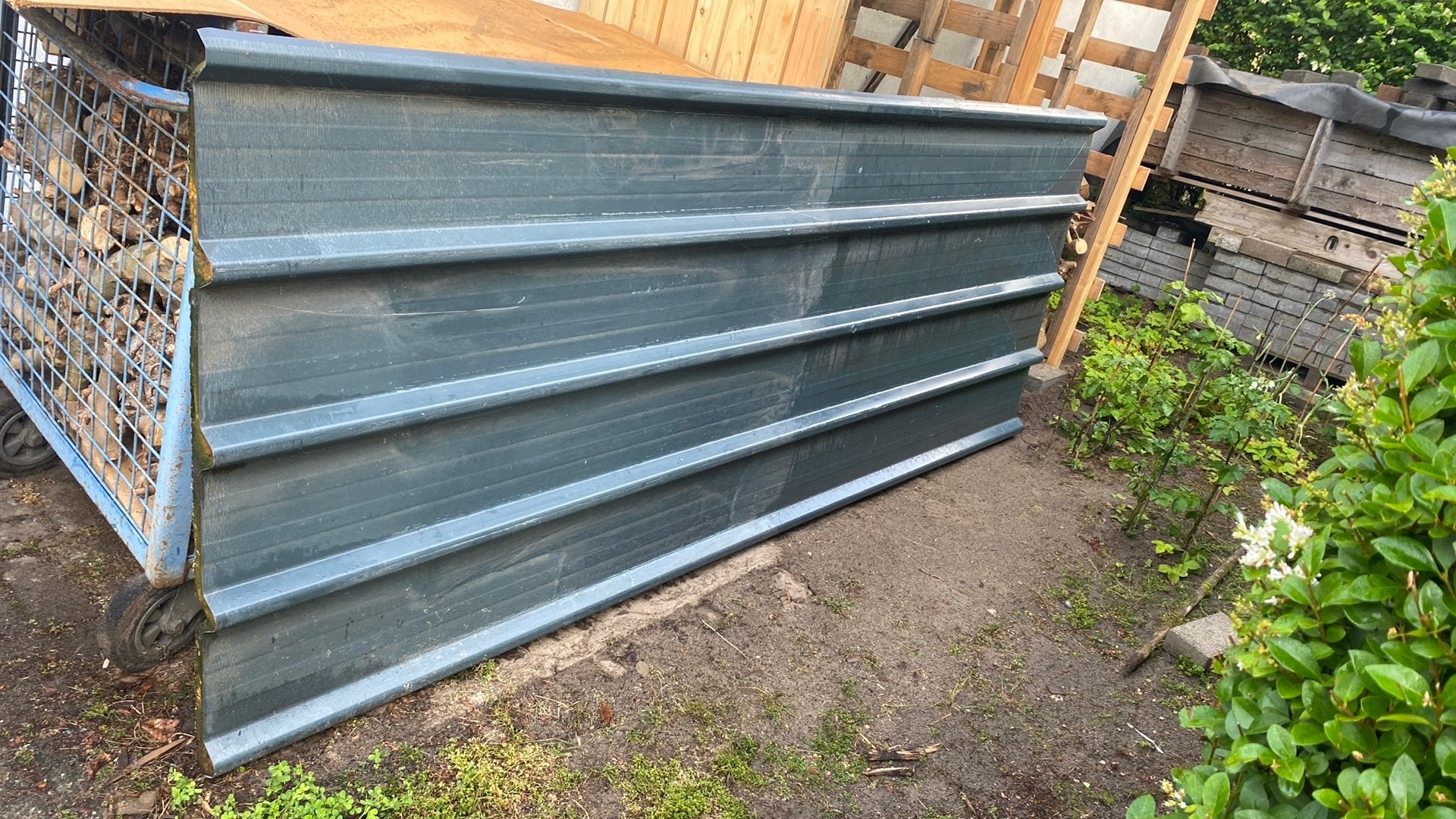 Sandwichpaneel 263L x 100B grijs 3mm joris ide, Doe-het-zelf en Bouw, Ophalen, Zo goed als nieuw