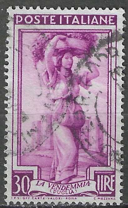 Italie 1950 - Yvert 582 - L'Italie au travail. (1ER), Envoi, Affranchi