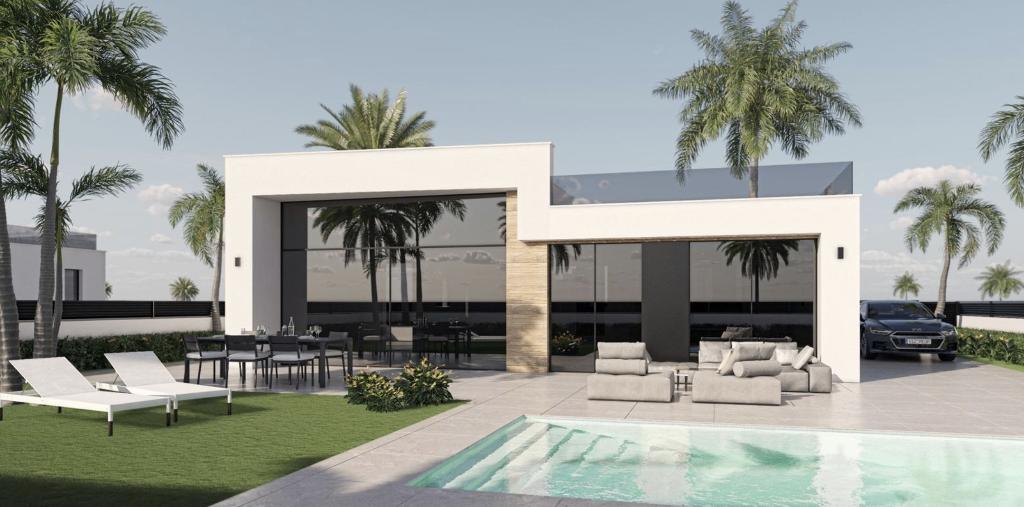 Vrijstaande villa op golfresort in Murcia, Immo, Spanje, Woonhuis, Recreatiepark, 3 kamers