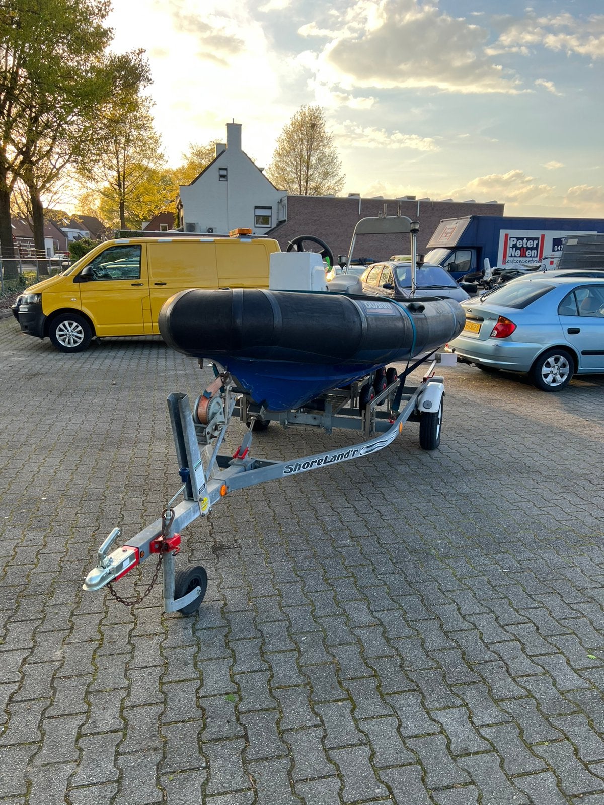 Nette boot trailer Shorelander,R 750 kg voor boot 4.5 meter, Enlèvement ou Envoi