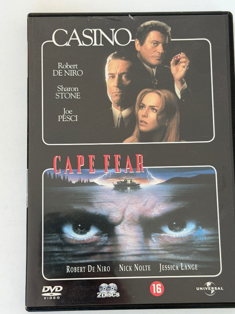 Casino / Cape Fear (DVD), Vanaf 16 jaar, Nederlands, Actiethriller, Ophalen of Verzenden