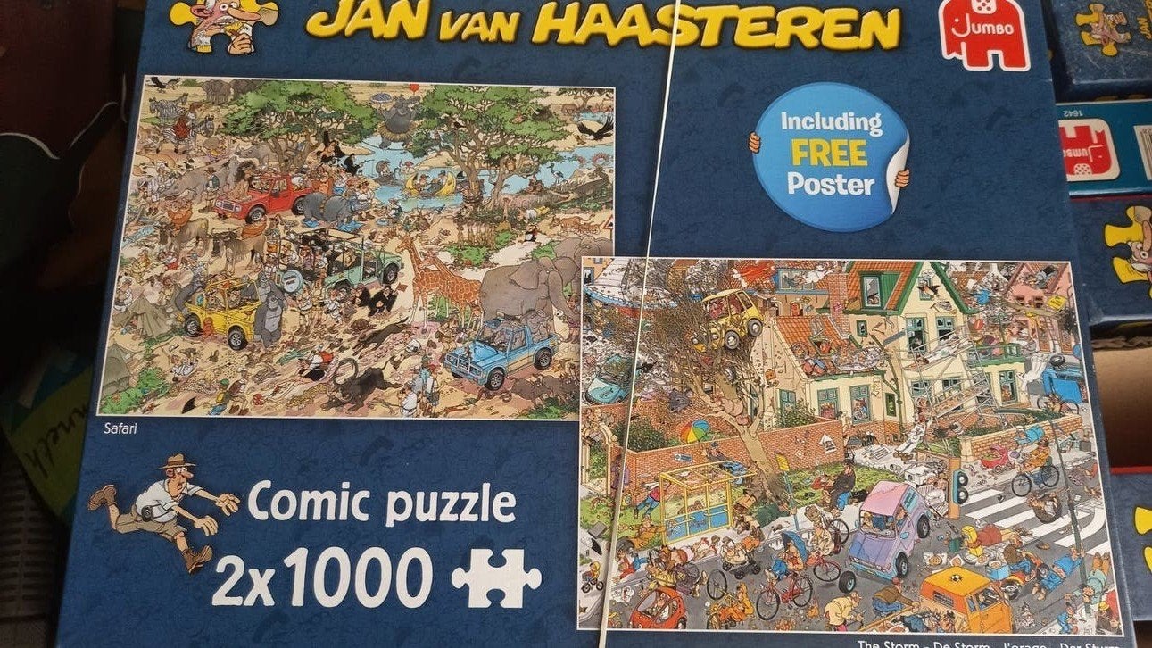 jan van haasteren 2x 1000st, Ophalen