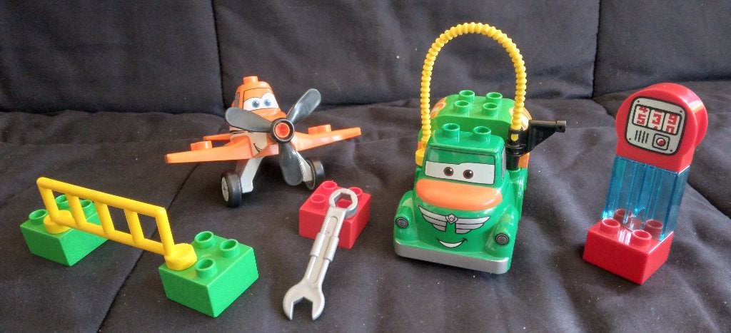 Dusty and Chug (Planes Disney Pixar) - Duplo #10509 (2013), Kinderen en Baby's, Ophalen, Gebruikt, Compleet, Complete set