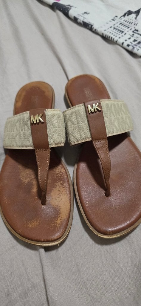 Tongs, Michael Kors, Enlèvement ou Envoi, Beige, Porté