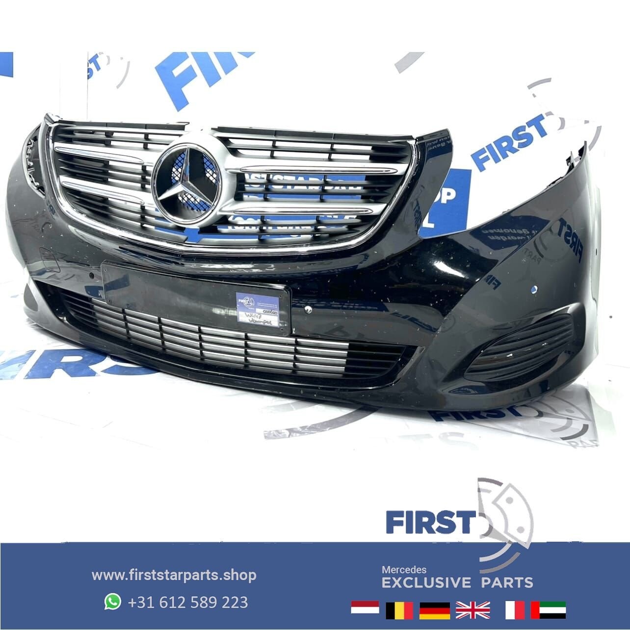 W447 BUMPER Mercedes V KLASSE / VITO VOORBUMPER COMPLEET ZWA, Auto-onderdelen, Gebruikt, -, Voor, Ophalen of Verzenden