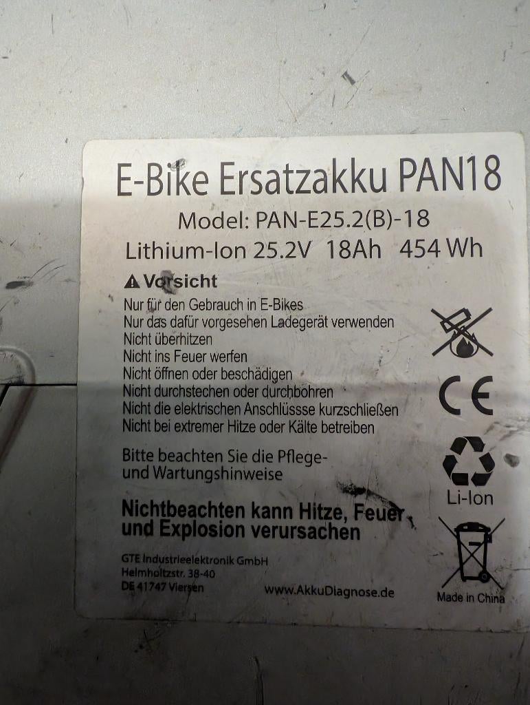 Akku flyer  Panasonic 26 volt, Fietsen en Brommers, Ophalen, Gebruikt