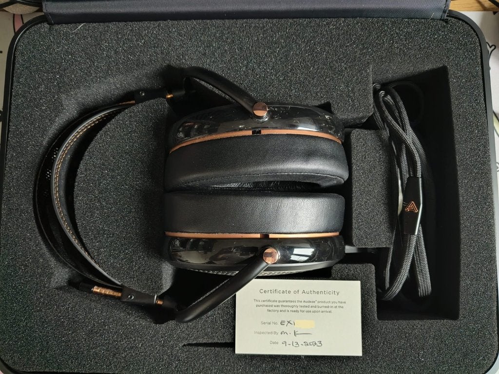 Audeze CRBN2 - Elektrostatische Hoofdtelefoon, Audio, Tv en Foto, Hoofdtelefoons, Ophalen of Verzenden, Gebruikt