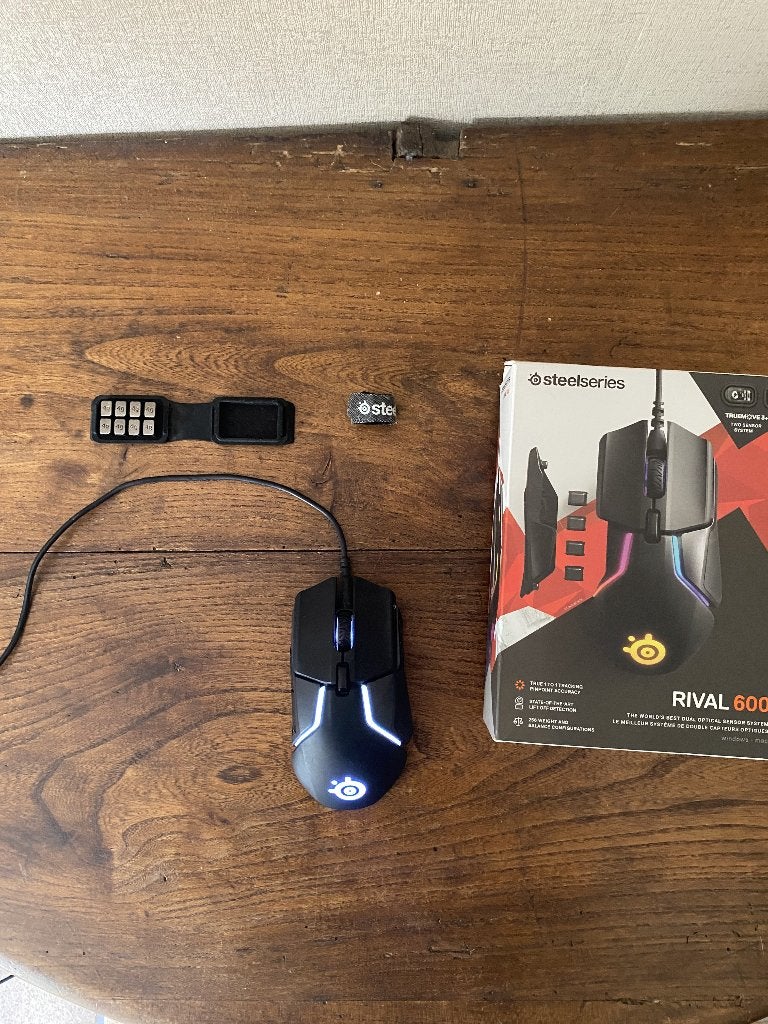 SteelSeries Rival 600 Gaming Muis, Ophalen, Muis, Gaming muis, Zo goed als nieuw