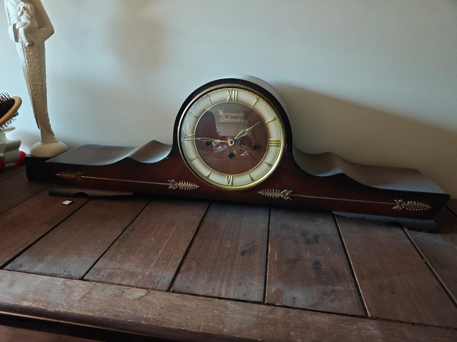 Vintage Westminster Belcanto Schouwklok / Pendule, Enlèvement