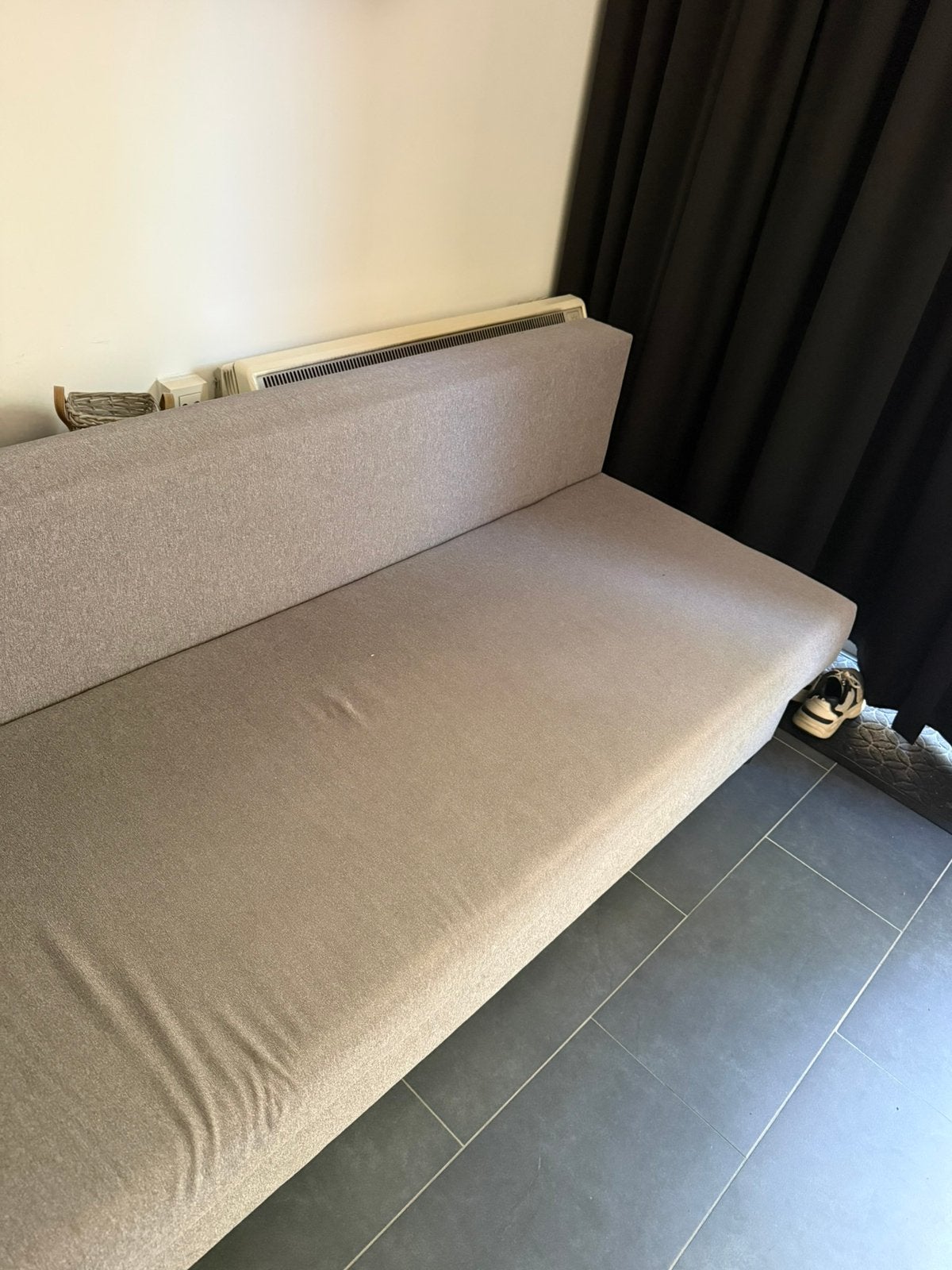 Slaapzetel (zo snel mogelijk weg), Gris, Queen size, Enlèvement, Utilisé