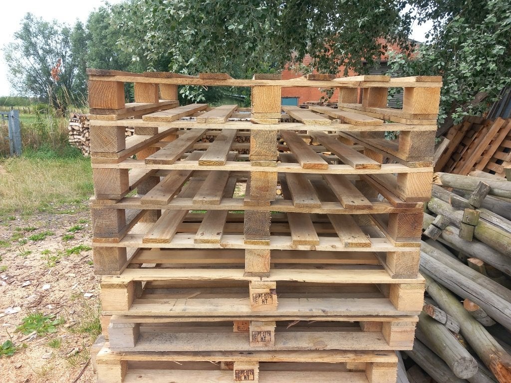 9 gelijke paletten, Bricolage & Construction, Enlèvement, Utilisé