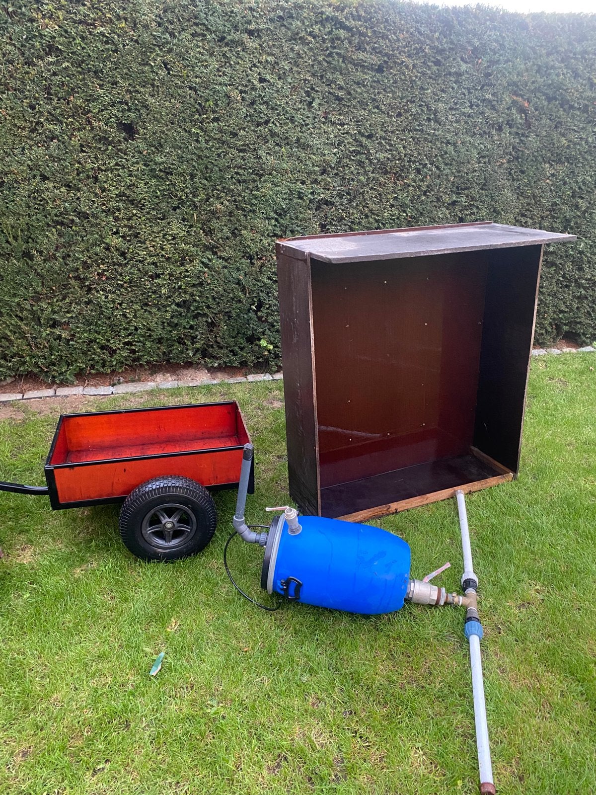 Aanhangwagen berg, Tuin en Terras, Ophalen, Zo goed als nieuw