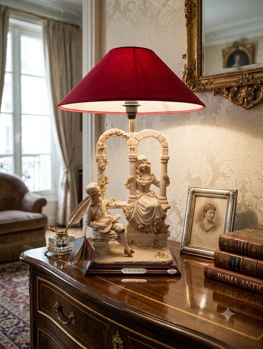 Giorgio Armani Capodimonte Italiaanse sculptuurlamp, Rood, Ophalen of Verzenden