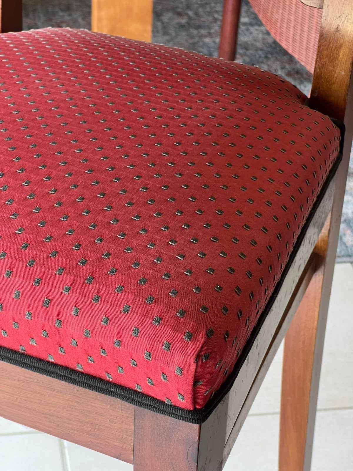 4 antieke geherstoffeerde stoelen, Antiek en Kunst, Antiek | Meubels | Kasten, Ophalen