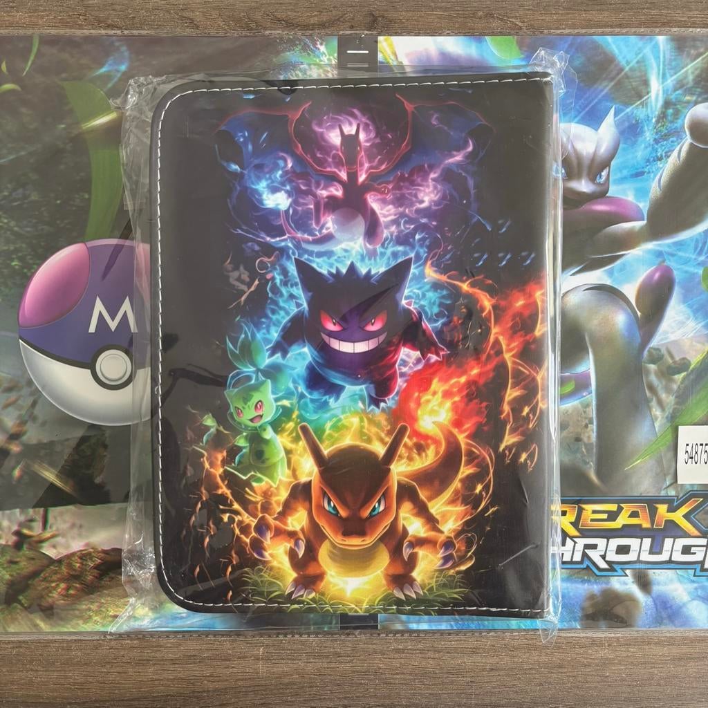 Pokemon verzamelmap - 4 pocket - album map - 400 cards, Ophalen of Verzenden, Nieuw, Overige typen, Foil