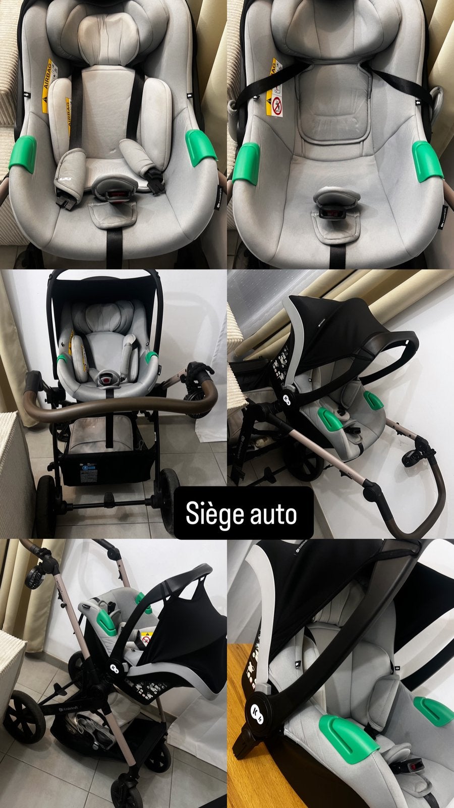 Kinderkraft Trio Moov 2 3-in1 Mink Pro, Enfants & Bébés, Autres marques, Poussette combi, Avec siège auto, Enlèvement