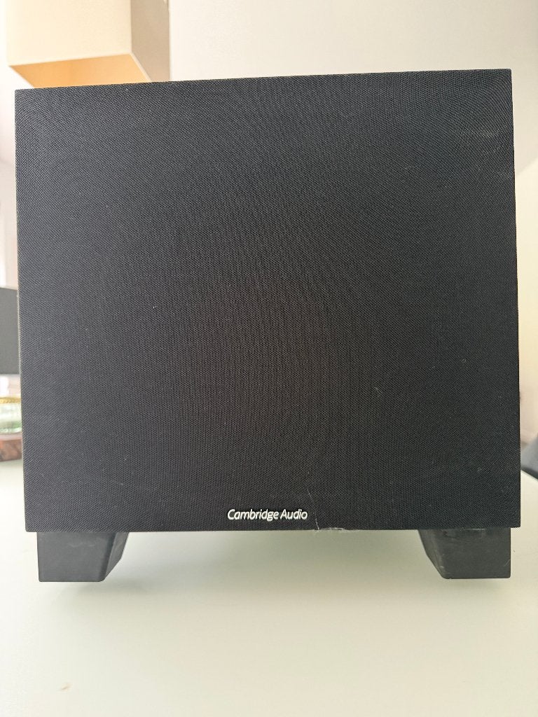 Cambridge Aero 9 subwoofer 500w, TV, Hi-fi & Vidéo, Autres marques, Subwoofer, Comme neuf, Enlèvement