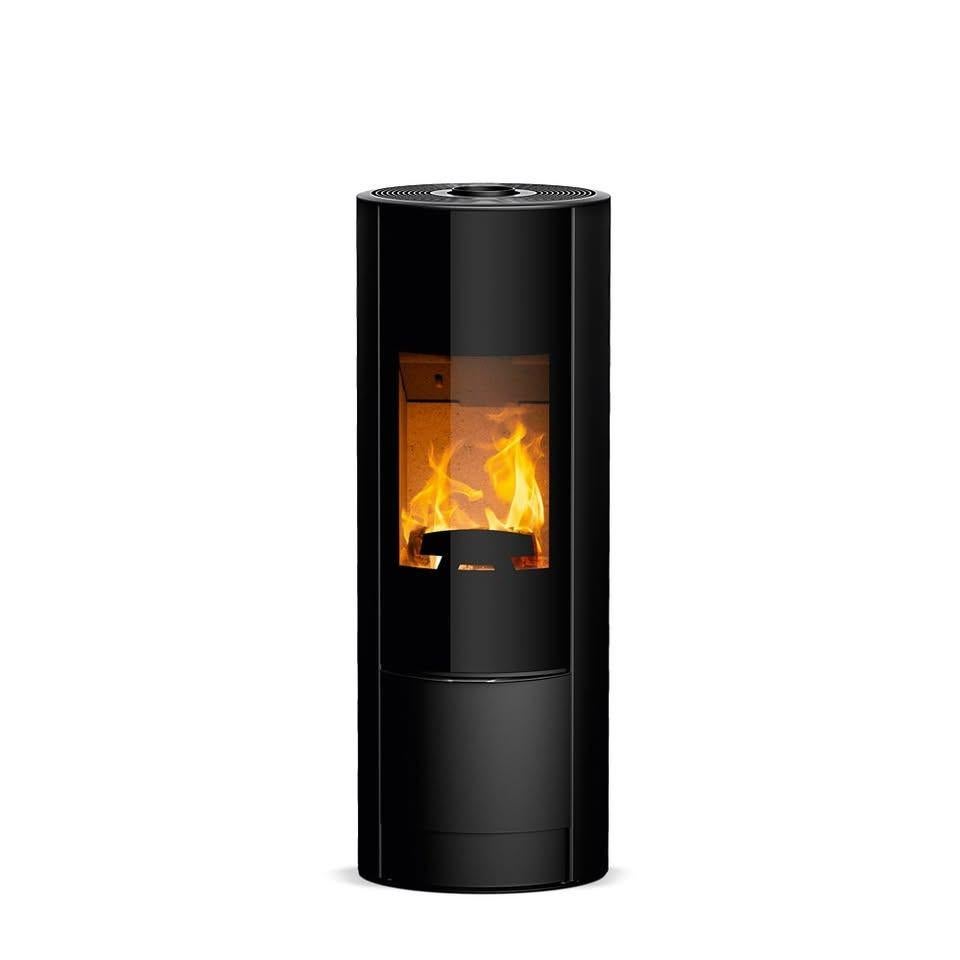 Rikatronic 4 Black automatische houtkachel (nieuw), Ophalen, Vrijstaand, Hout, Nieuw