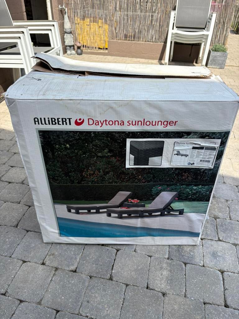 Nieuw. Allibert Daytona loungestoel met ligstoel, Ophalen, Nieuw, Kunststof, Verstelbaar