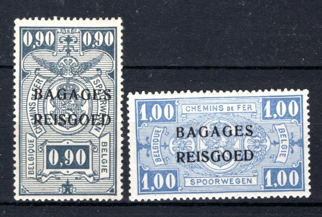 BA9/10 MNH** 1935 - Spoorwegzegels met opdruk "BAGAGES", Ophalen of Verzenden, Postfris, Postfris