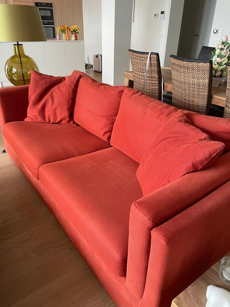 Twee sofa's, Ophalen, Gebruikt, 75 tot 100 cm, Stof