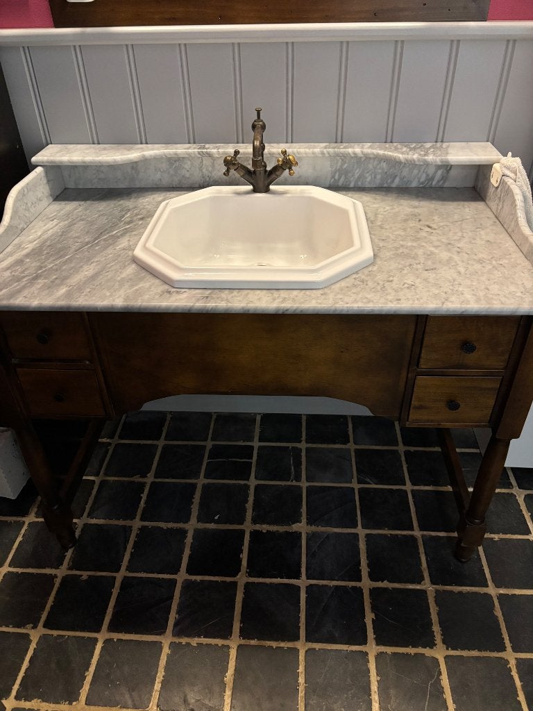 Lavabo met meubel, spiegel en verlichting, Ophalen, Gebruikt, Wasbak of Wastafel