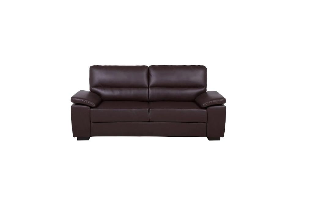 Bruine leren zetel Natuzzi te koop!, Huis en Inrichting, Zetels | Complete zithoeken, Gebruikt, Leer, Ophalen