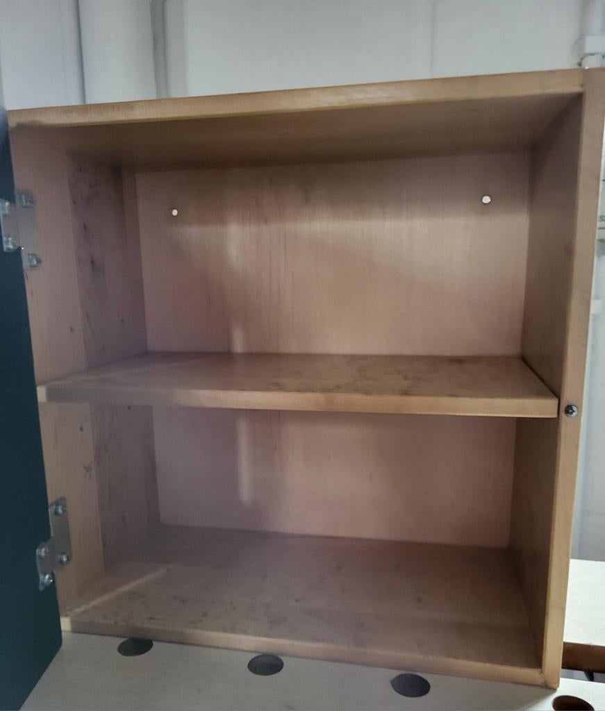 6 kastjes met krijtborddeurtjes, Huis en Inrichting, Ophalen