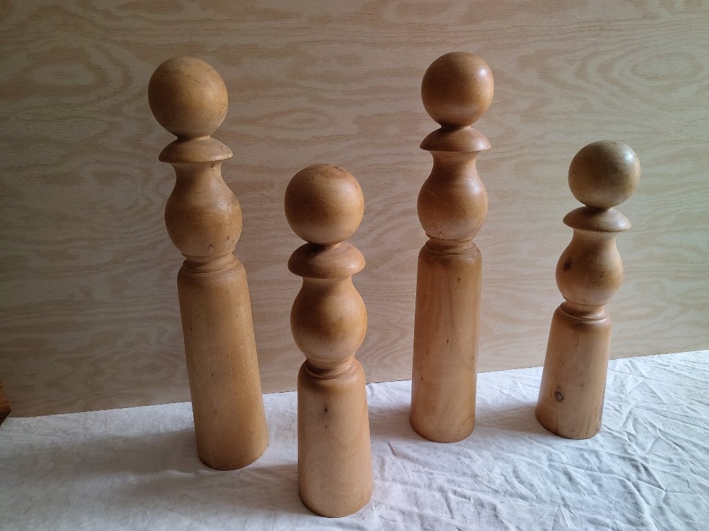 Cônes décoratifs en bois, Enlèvement
