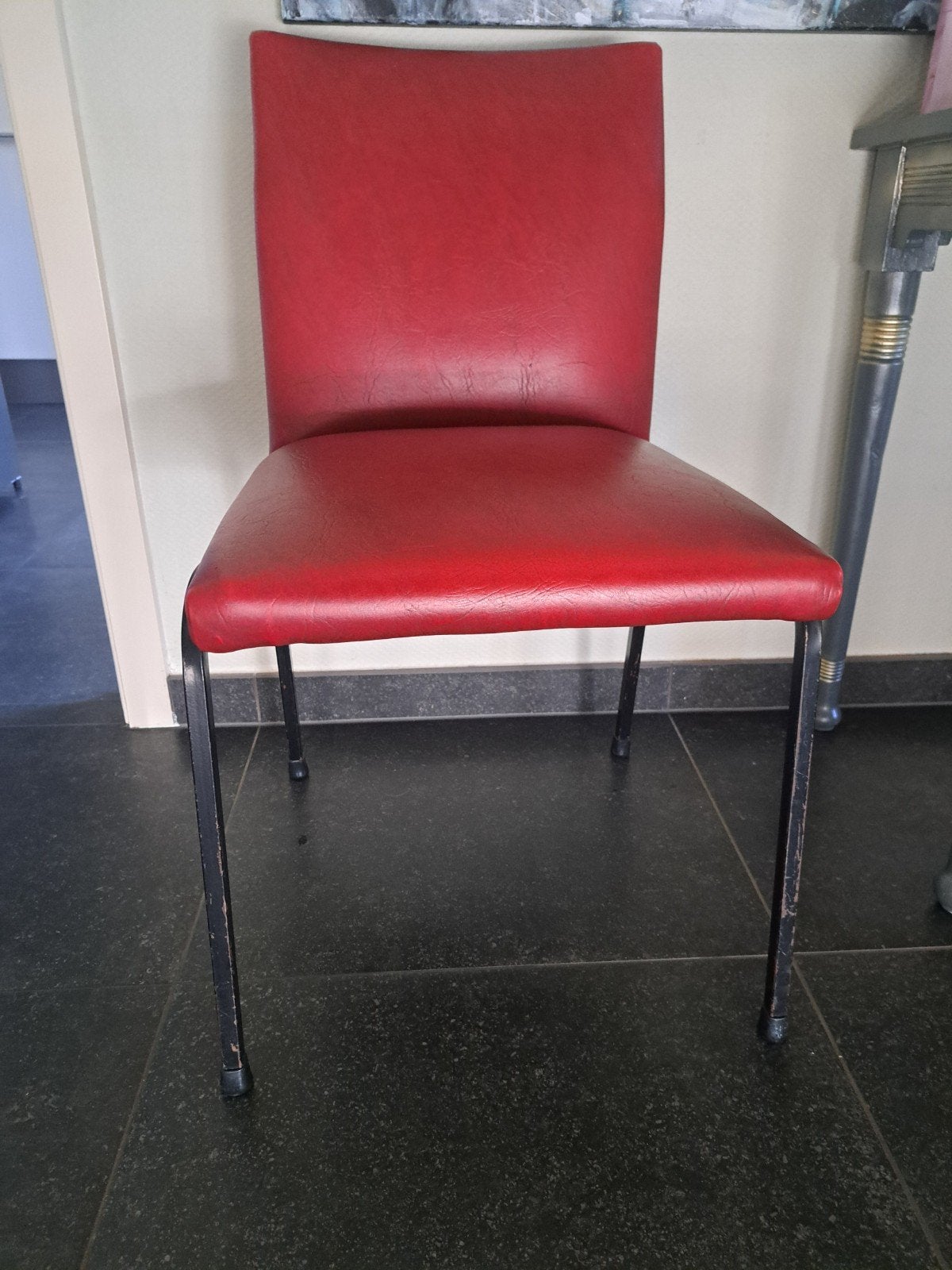 stoel, Maison & Meubles, Chaises, Rouge, Synthétique, Enlèvement, Utilisé