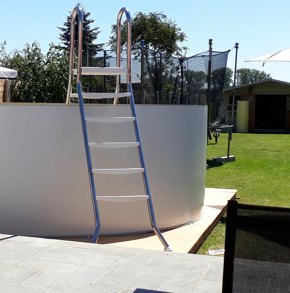 zwembadladder, Tuin en Terras, Ophalen, Gebruikt, Ladder