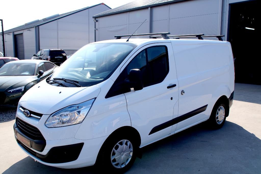 Ford Transit Custom 2.2 TDCi hulpprogramma en garantie, Auto's, Bestelwagens en Lichte vracht, Euro 5, Stof, Zwart, 4 cilinders