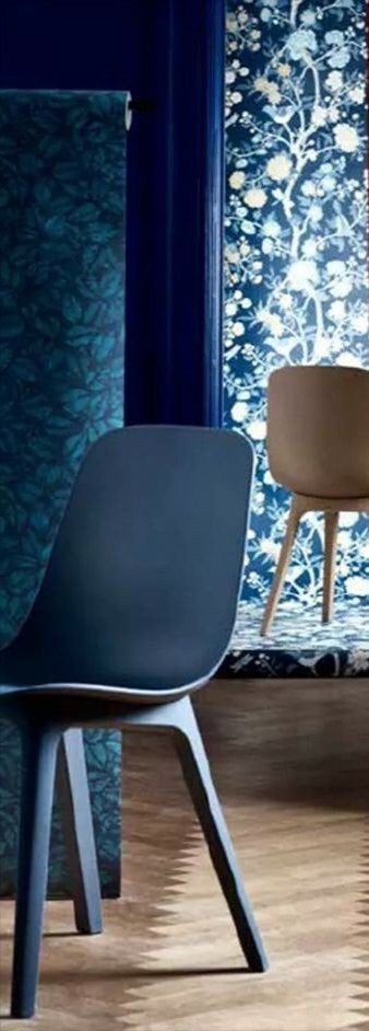 chaises (4) ecoresponsables, Maison & Meubles, Chaises, Comme neuf, Enlèvement, Autres matériaux, Bleu