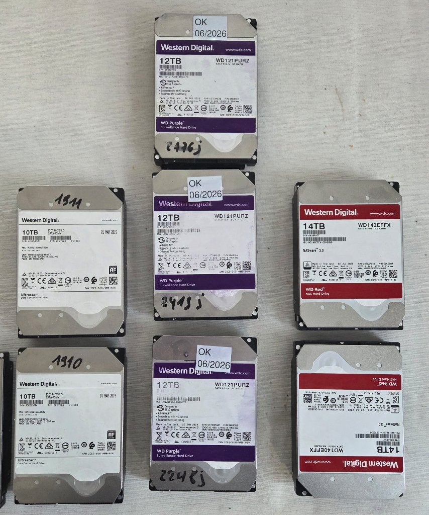 HDD SATA Western Digital, ... haute capacité, Informatique & Logiciels, Western Digital, Enlèvement ou Envoi, Interne, Utilisé