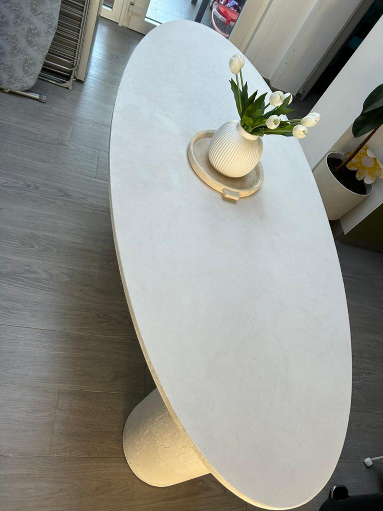 Beton ciré tafel, Huis en Inrichting, Tafels | Eettafels, Ophalen, Nieuw, Japandi