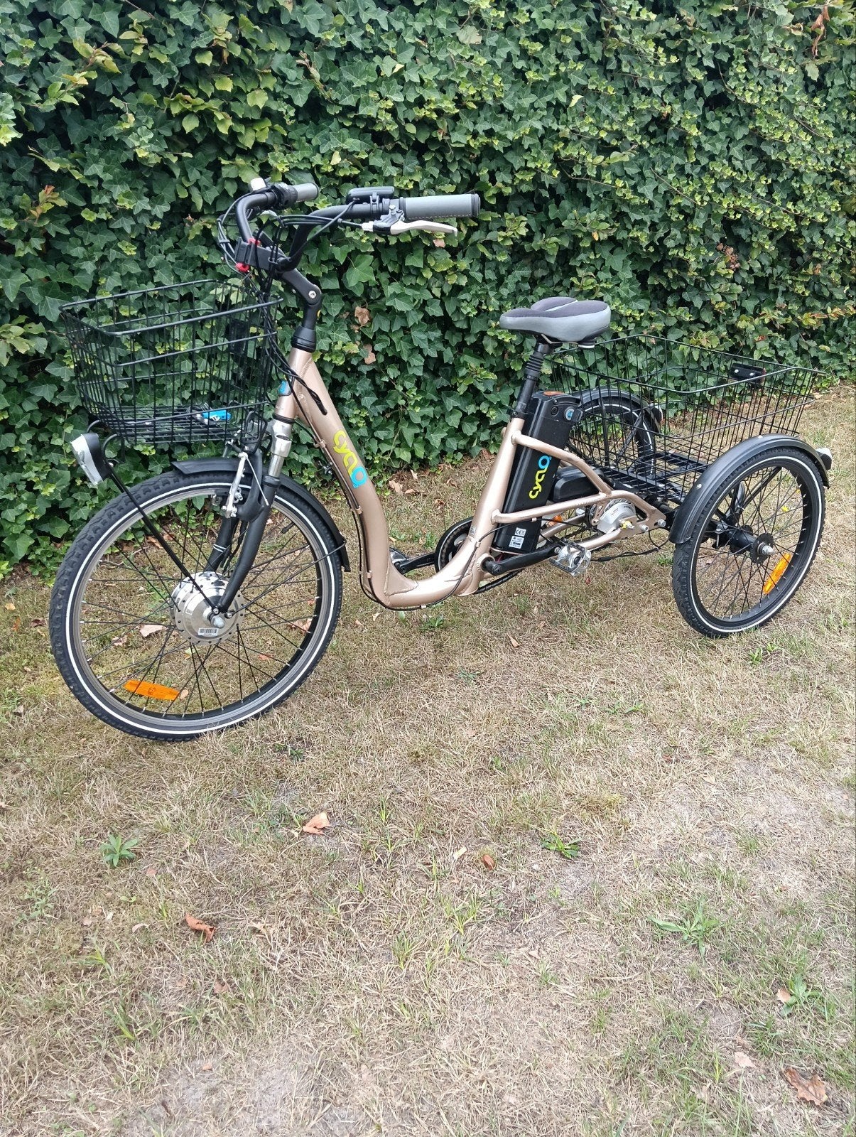 cyclo elektrische driewieler nieuwe batterij jaar garantie, Ophalen of Verzenden, Zo goed als nieuw, Trommelrem