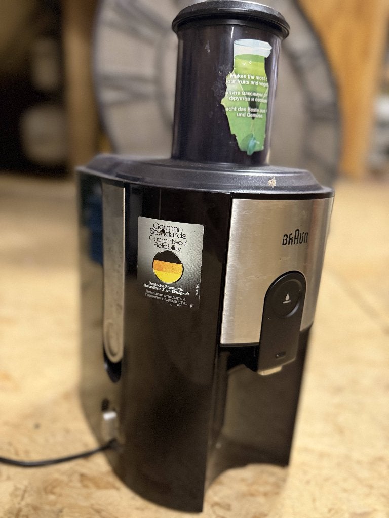 Braun  J500 - Sapcentrifuge - Zwart, Ophalen, Zo goed als nieuw, Elektrisch, Sapcentrifuge