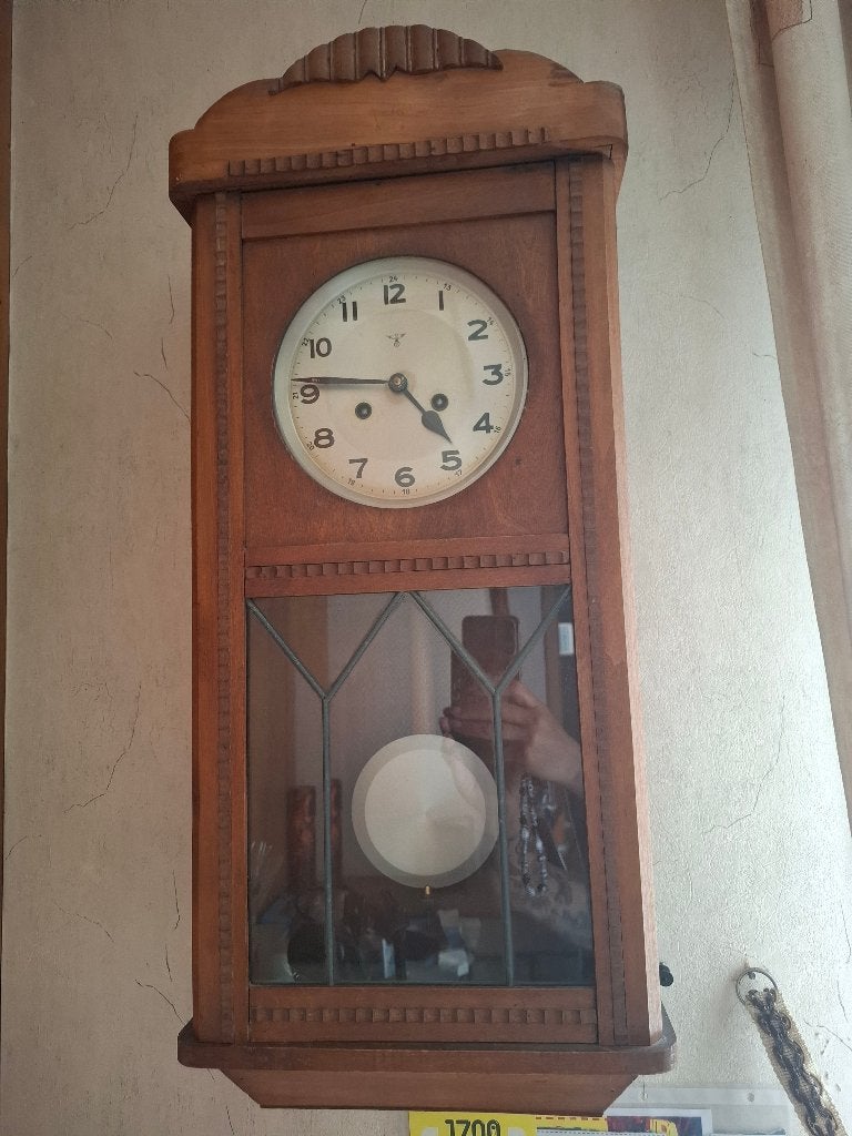 Antieke Junghans Regulator Wandklok, Antiek en Kunst, Ophalen