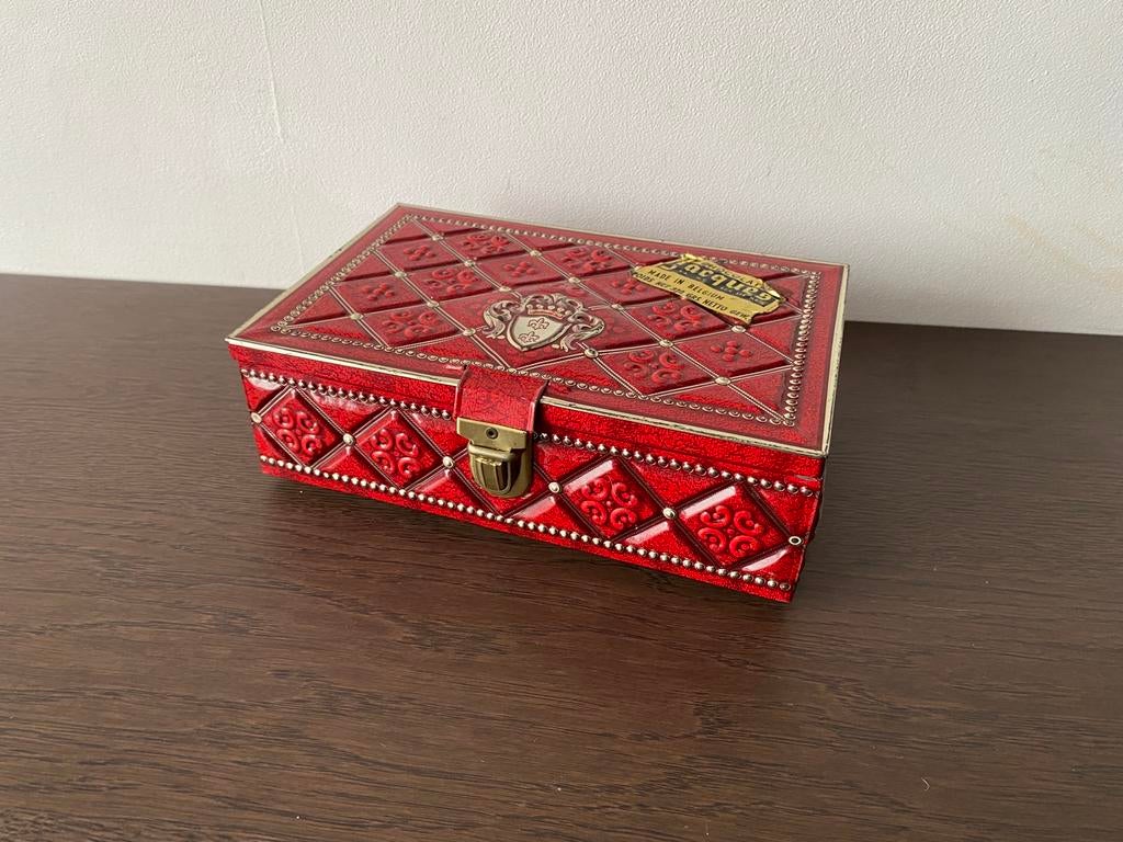 Vintage blikken doos met klipsluiting, Enlèvement, Comme neuf
