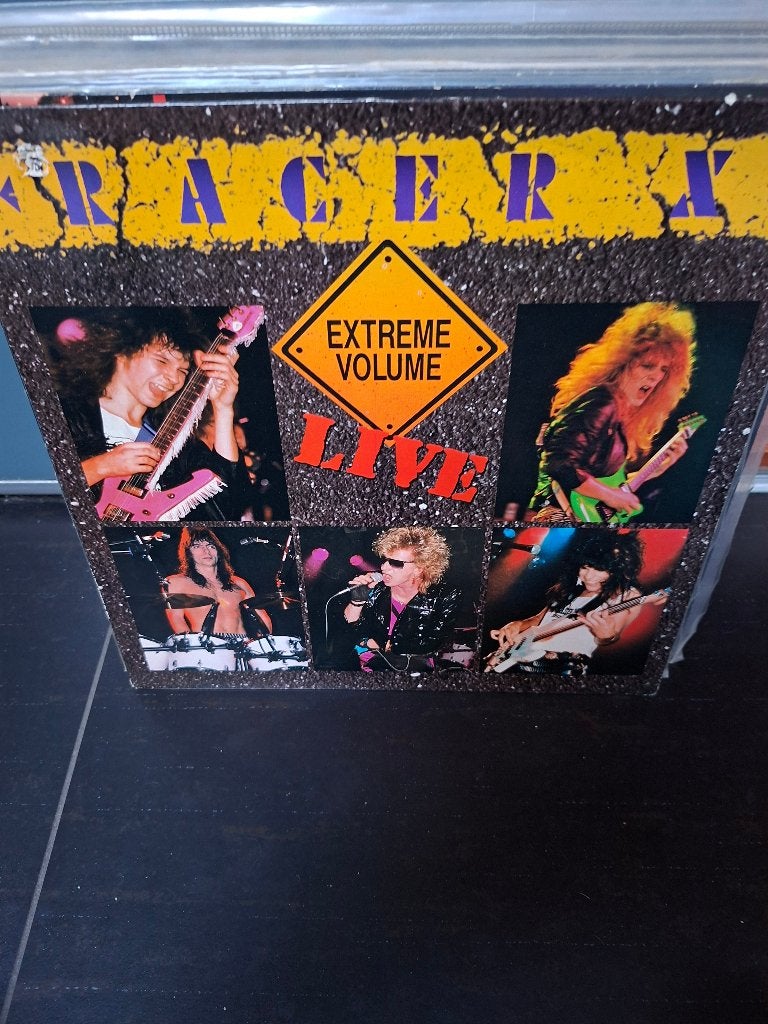 lp - racer x - extreme volume live - bak 2, LP, Heavy metal, Gebruikt, Ophalen of Verzenden