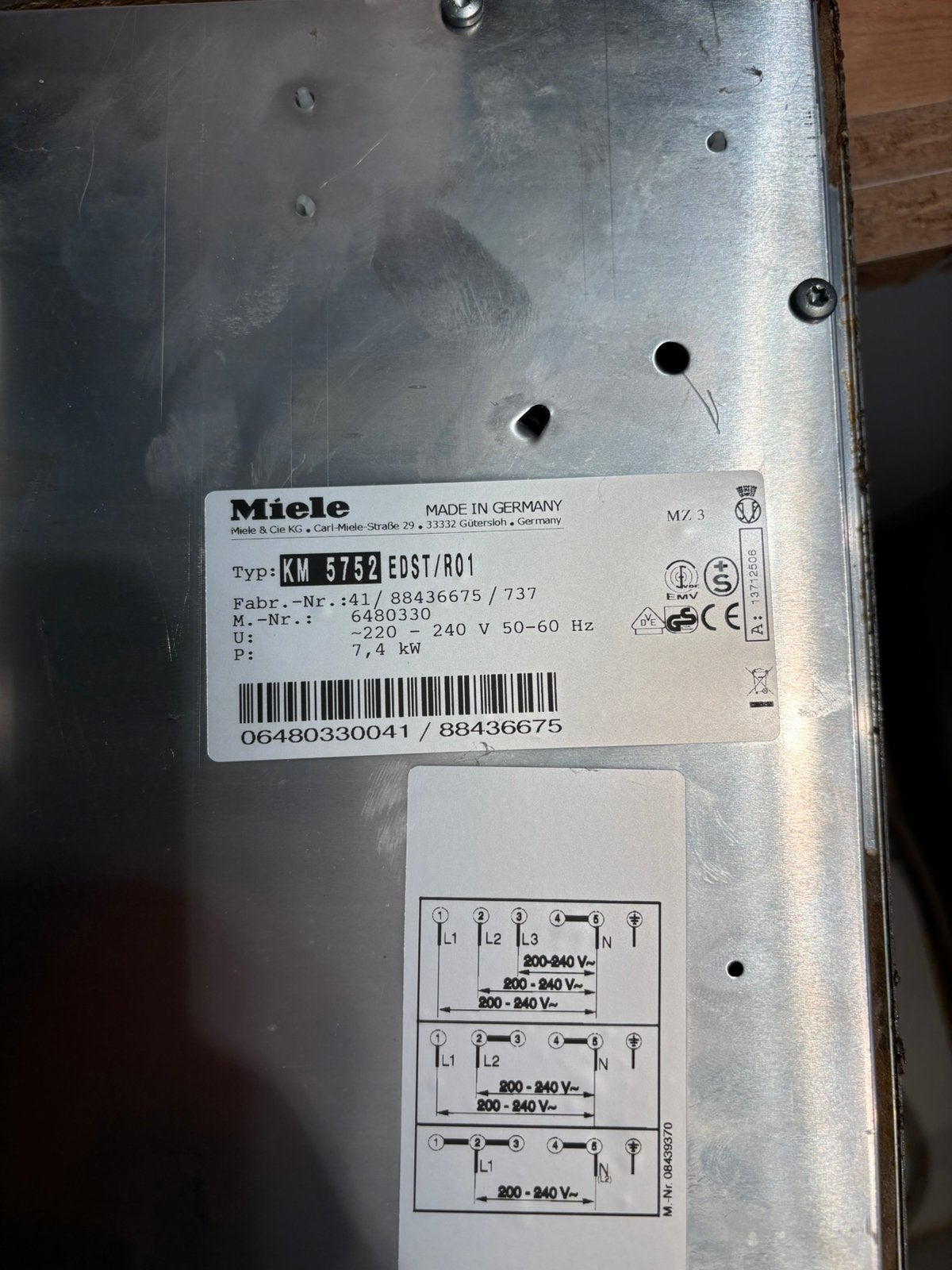 Kookplaat Miele 90 cm, Vélos & Vélomoteurs, Utilisé